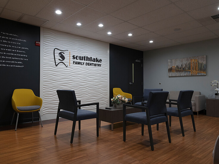 Dental office reception desk