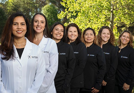 Southlake Family Dentistry team smiling outdoors in Fort Mill