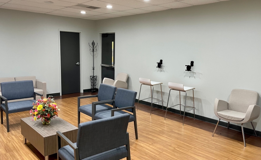 Dental office waiting room