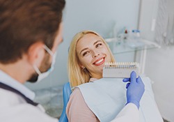 a patient smiling after receiving veneers in Fort Mill