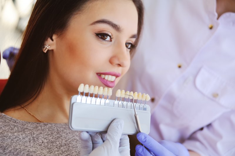 a patient undergoing the veneers process in Fort Mill